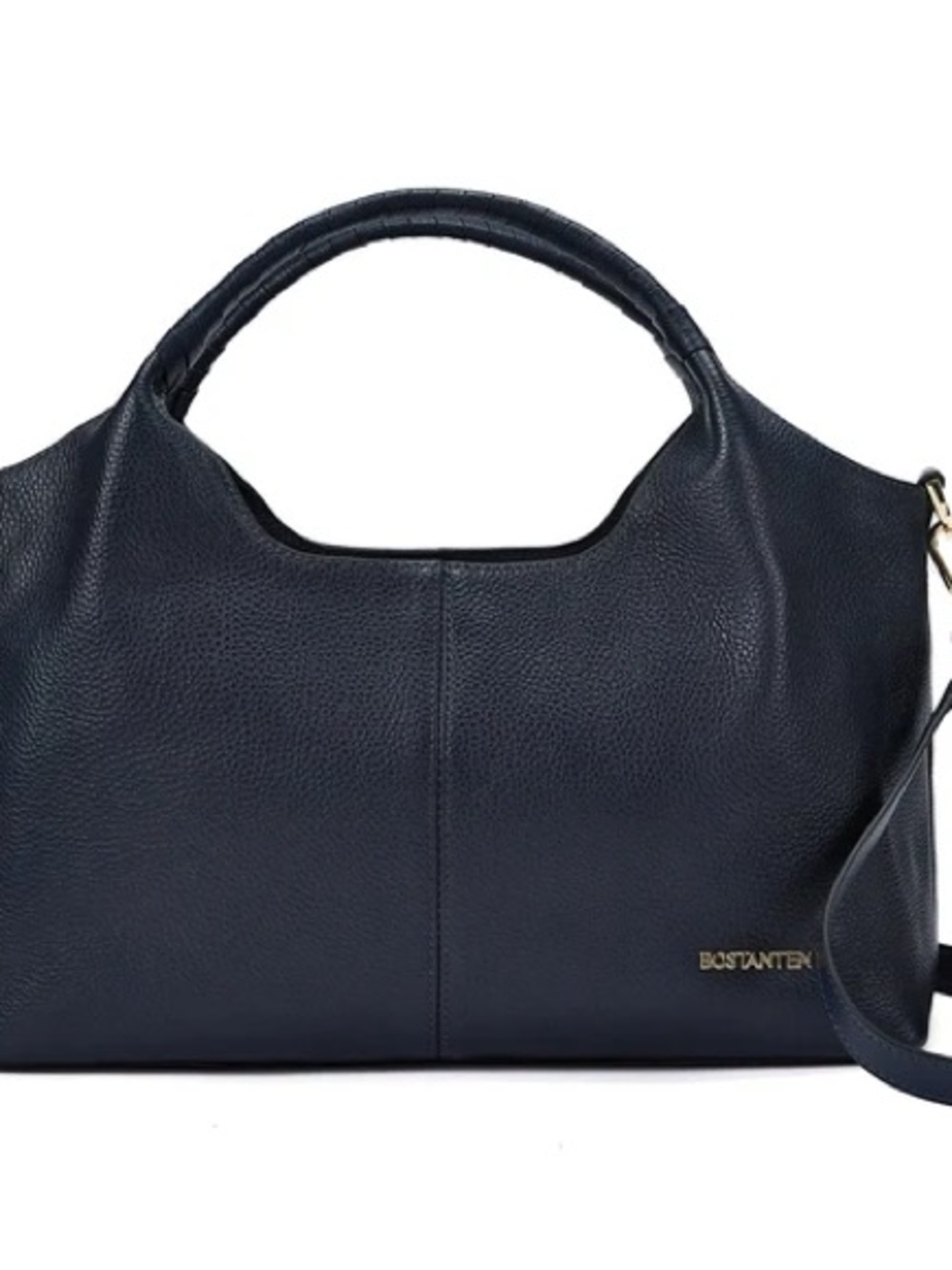 BOSTANTEN Navy Leather Shoulder Bag - Excellent Condition